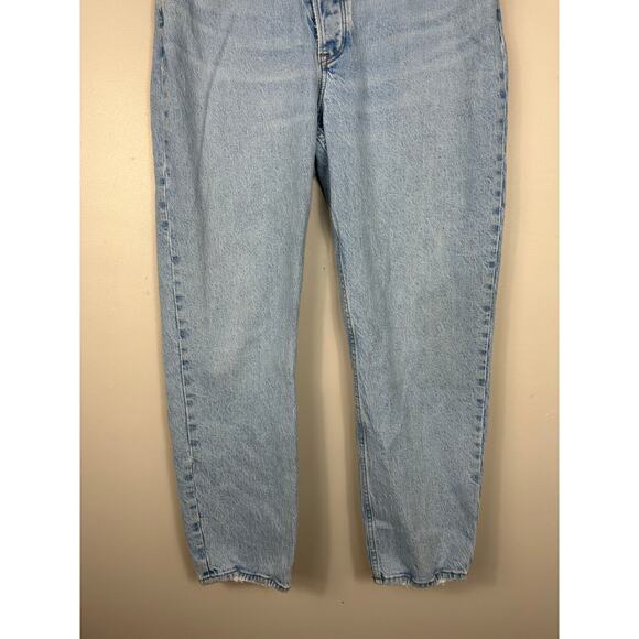 Abercrombie & Fitch Dad High Rise Criss Cross Jeans Curve Love Sz 30 - Picture 4 of 10